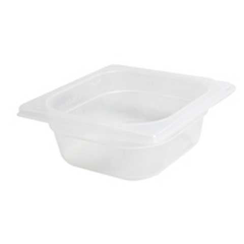 Cambro Food Pan 1/6 Size, 4", Translucent