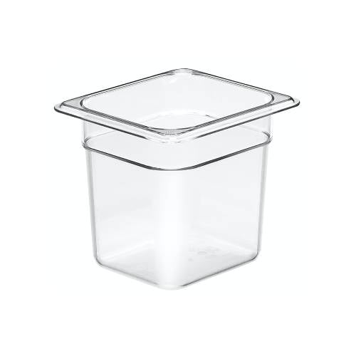 Cambro Food Pan 1/6 Size, 6", Clear