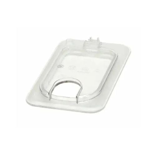 Cambro Gn 1/9 Pan Notched Fliplid L17.6xW10.8cm, Clear, Camwear