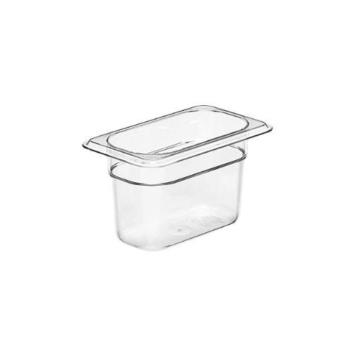 Cambro Food Pan 1/9 Size, 4", Clear