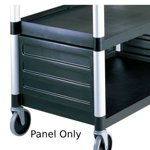 Cambro Shelf Panel Set, (1 Set Consists Of 3 Side Panels), (For BC340KD Cart Only), Black