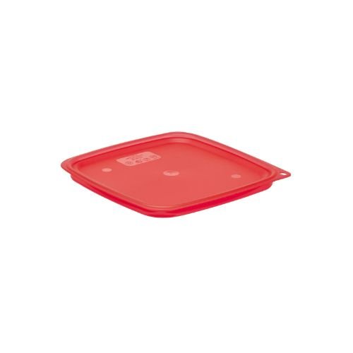 Cambro Freshpro PP Seal Lid For 6/8Qt Camsquare Container, Translucent Red