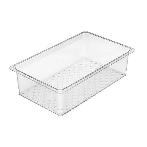 FOOD PAN COLANDER 1/1x5"CW-CLRCW, CLEAR, CAMBRO