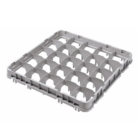 Cambro Camrack 25-Compt. Full Drop Extender, Soft Gray