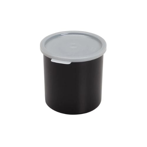 Cambro Polypropylene Solid Colour Crock/Condiment Container 1.2qt With Lid, Black