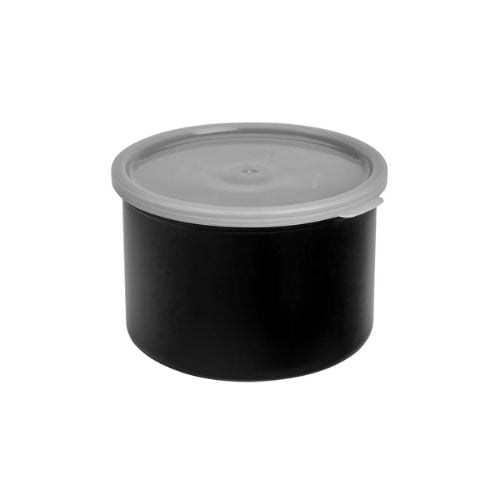 Cambro Polypropylene Solid Colour Crock/Condiment Container 1.5qt With Lid, Black