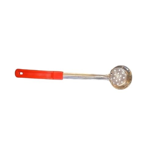 Stainless Steel One-Pc Perforated Food Portioner 2Oz, Red Handle
