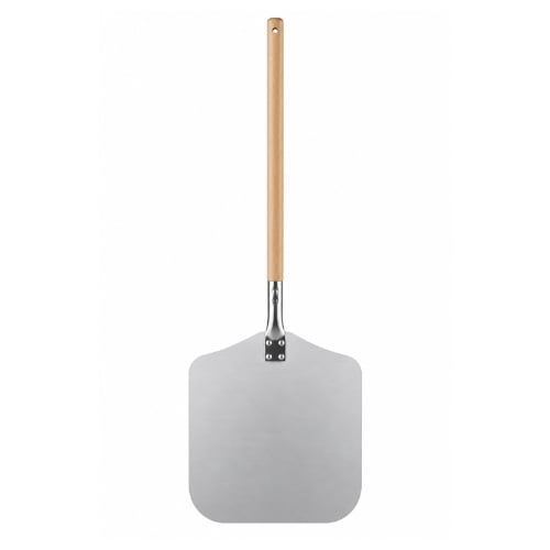Aluminium Rectangle Pizza Peel With Wooden Handle L31xW35xH66cm