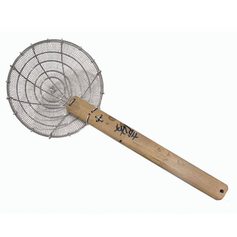 CCK Stainless Steel Chinese Strainer With Bamboo Handle 9"