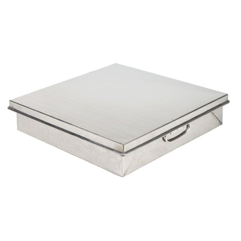 CCK Stainless Steel Square Dim Sum Box With Cover 12x12"