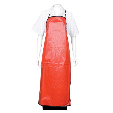 CCK Full Size Pvc Apron Red/Black