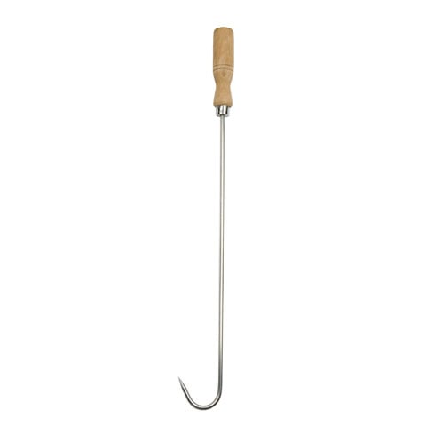 CCK Stainless Steel Chicken Hook With Wooden Handle 14"