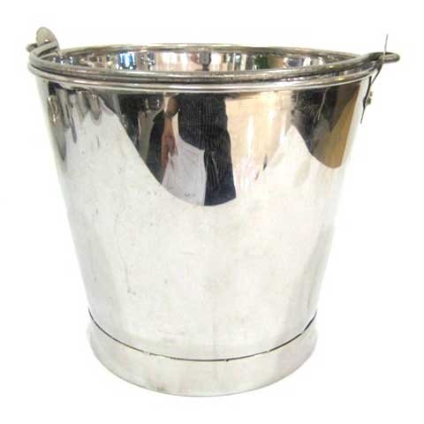 CCK Stainless Steel Water Pail/Bucket - Taped Body Ø12xH11"