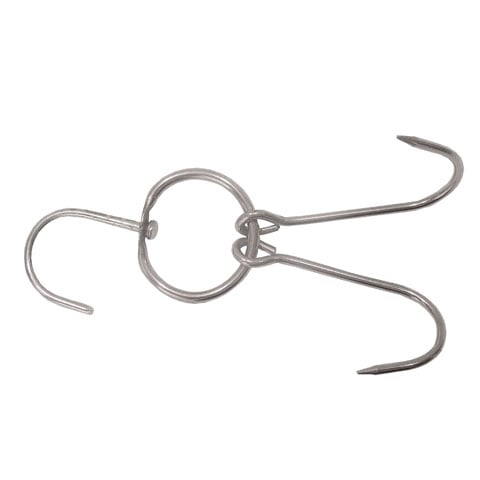 CCK Stainless Steel BBQ Meat Ring With 2 Short Hooks