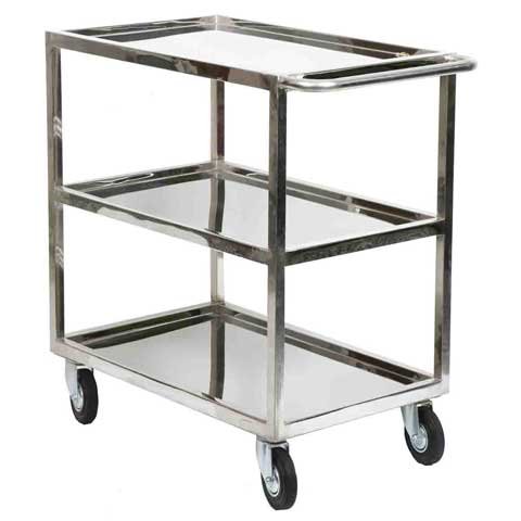 CCK Stainless Steel 3-Tier Utility Trolley L80xW50xH90cm