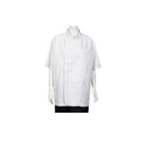 CCK Short Sleeve Chef's Uniform Thin (White Button) L