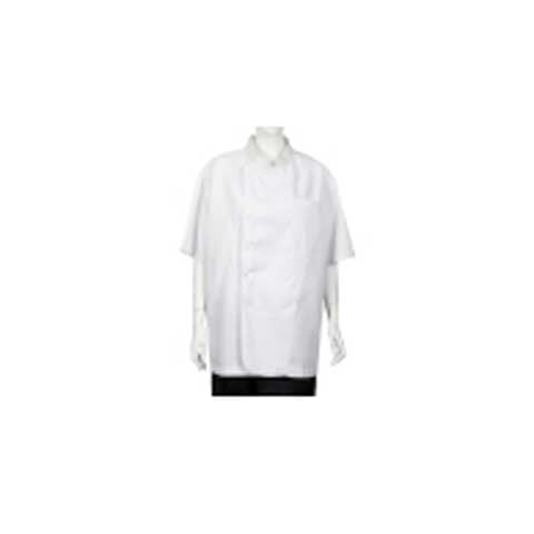 CCK Short Sleeve Chef's Uniform Thin (White Button) M