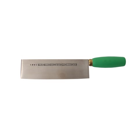 CCK Stainless Steel Duck Slicing Knife With Plastic Handle (Green) 7"