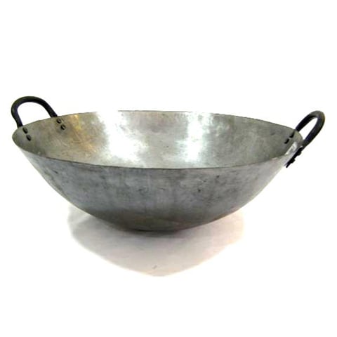 CCK Heavy Duty Iron Wok 20" 1.3mm (depth 6.875")