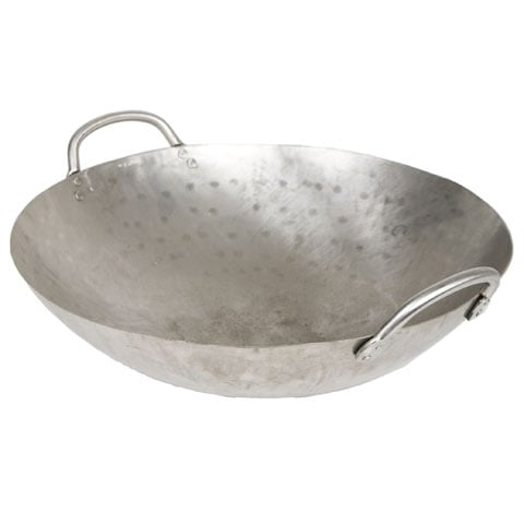 CCK Light Duty Stainless Steel Wok 14" (Depth 4"x1mm)