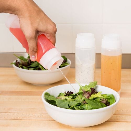Safico Pro Polyethylene Dual-Way Fifo Squeeze Bottle Ø7.5X20.8cm, 710Ml/24Oz, Translucent, 4Pcs/Pkt