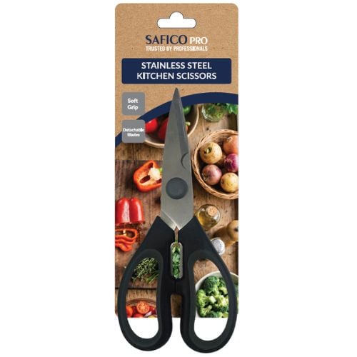 Safico Pro Stainless Steel Detachable Kitchen Scissors With Soft Grip L19.5cm