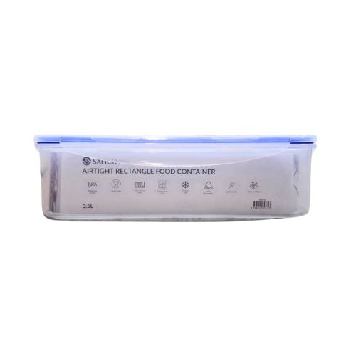 Safico Pro Polypropylene Airtight Rectangle Food Container L30xW23.5xH8.5cm, 3.5L
