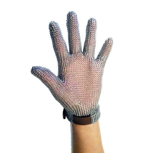 Safico Pro Stainless Steel Protective Glove, XXS, Brown