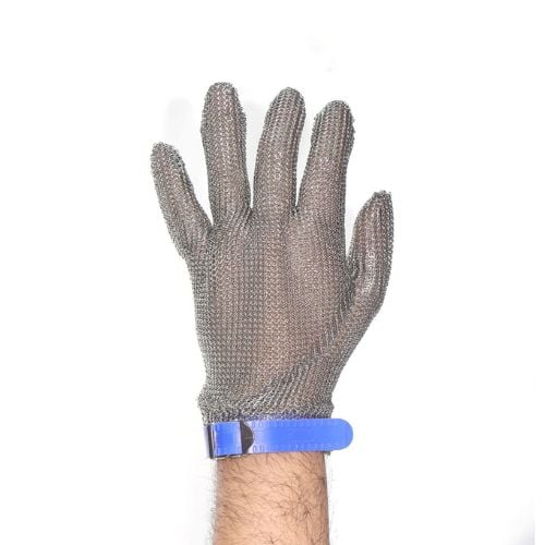 Safico Pro Stainless Steel Protective Glove, L, Blue