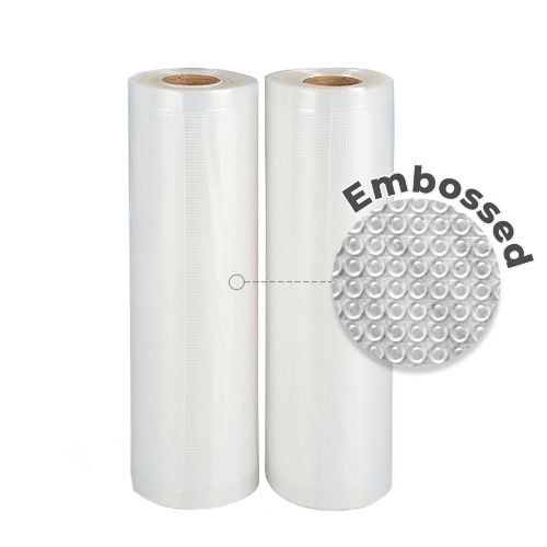Safico Pro 105 Micron Embossed Vacuum Bag Roll L600Mxw20cm, -40°/+121°C, 2 Rolls/Pack, 18packs/ctn