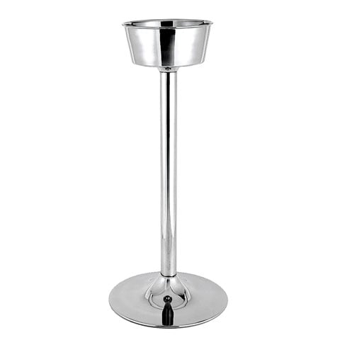 Safico Stainless Steel Wine Cooler Stand For 2 Bottles Ø21xH63cm, Mirror Finish