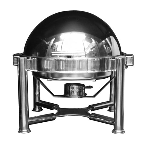 Safico Stainless Steel Round Roll Top Chafing Dish (Stackable), Ø53xW43.5xH48Cm, 4.5L