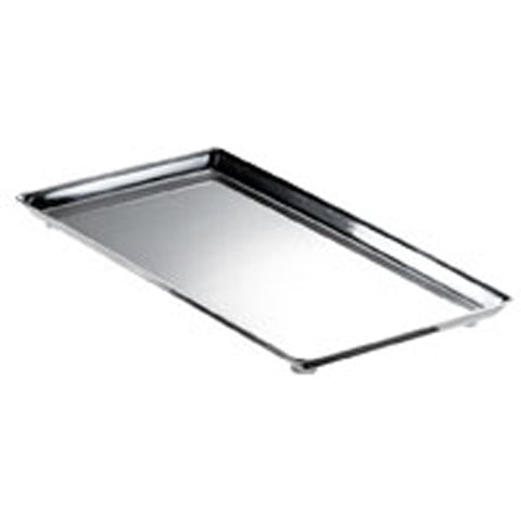Safico Stainless Steel Rectangle Platter, L24xW12xH1.4cm, Mirror Finish
