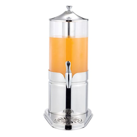 Safico Stainless Steel Juice Dispenser Complete with Mirror Finished Base & Plated, 4.5L, L23.5xW36.5xH50cm