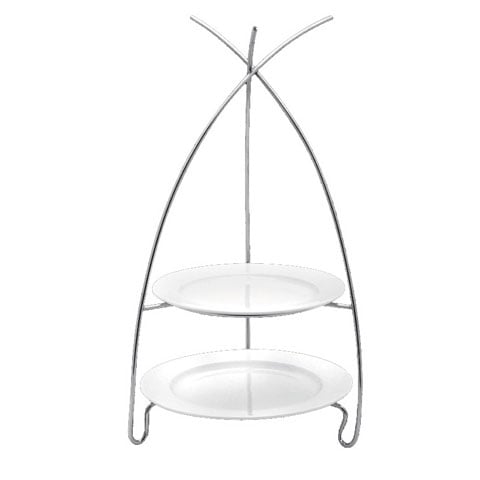 Safico Stainless Steel 2-Tier Cake Stand without Plate L29.5xW27xH50cm