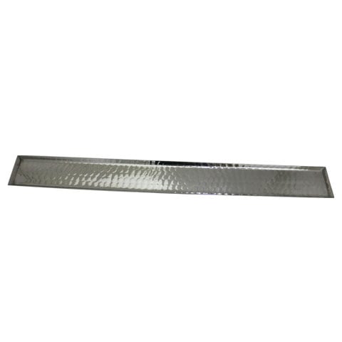 S/S LONG UNDERLINER TRAY L90.5xW10xH1.3cm, HAMMERED FINISHING, SAFICO