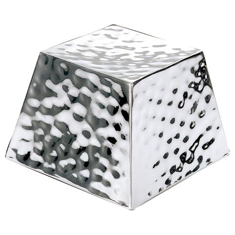 Safico Stainless Steel Square Buffet Riser L15xW15xH10.5cm, Hammered ...