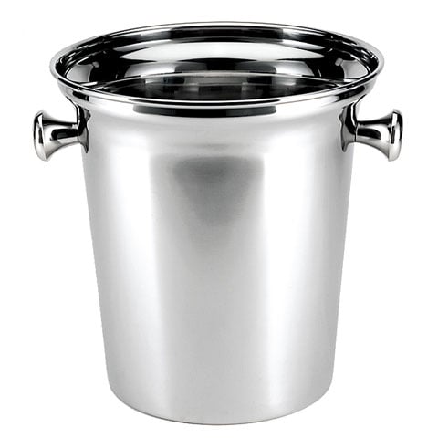Safico Stainless Steel Wine Cooler For 2 Bottles Ø24.9xH21.3cm , Mirror Finish, 7.0L