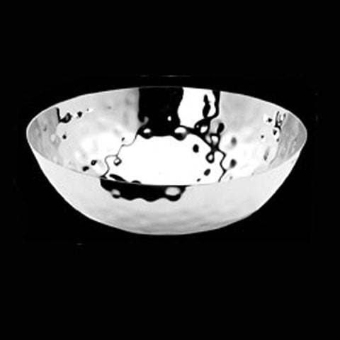 Safico Stainless Steel Round Bowl, Ø30.5xH8cm, Hammered Finishing