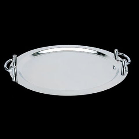 Safico Stainless Steel Round Tray With Handle 66x45x6.5cm