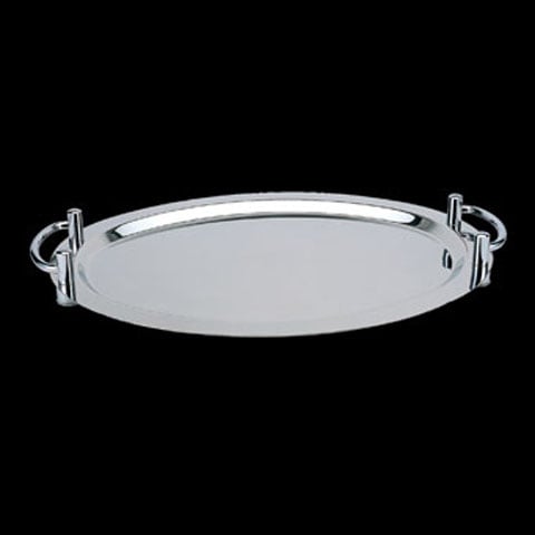 Safico Stainless Steel Oval Tray with Handle 66x42x6.5cm