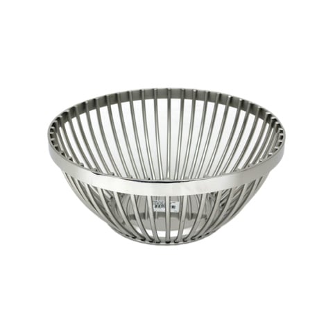 Safico Stainless Steel Round Basket Ø26.5xH12cm, Mirror Finish