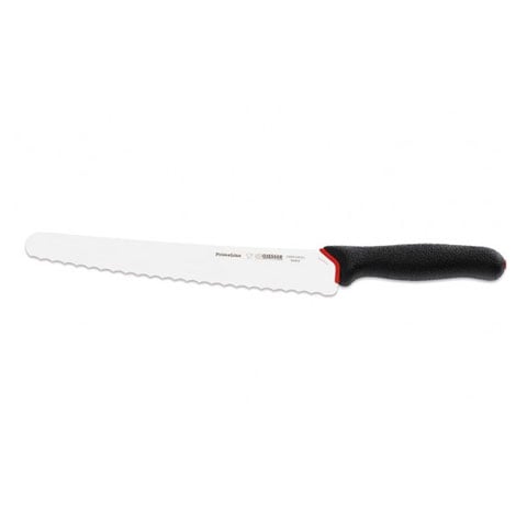 Giesser Universal Knife, 25cm, With Wavy Edge, Plastic Handle Black, Prime Line