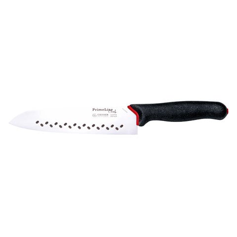 Giesser Chef Santoku Knife With Perforated Blade L19cm, Antimicrobial Handle, Prime Line
