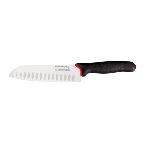 Giesser Chef Santoku Knife With Scalloped Blade L18cm, Antimicrobial Handle, Prime Line