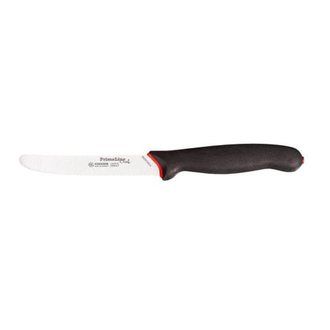 Giesser Universal Knife 11cm With Wavy Edge, Plastic Handle Black, Prime Line