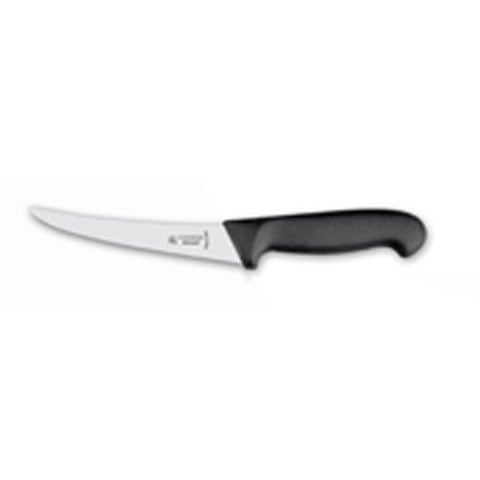 Giesser Boning Knife 15cm With Stiff Blade, Plastic Handle Black