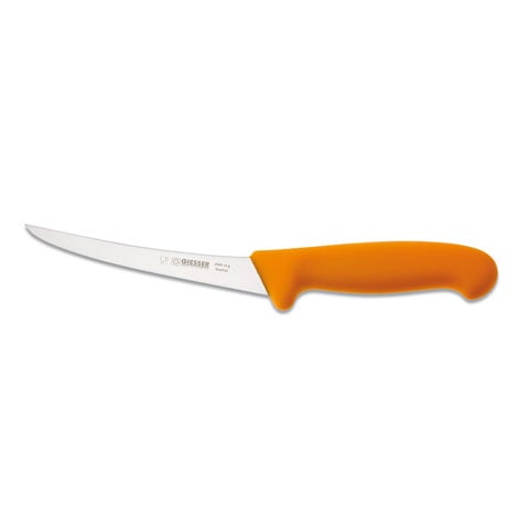 Giesser Boning Knife 15cm With Stiff Blade, Plastic Handle Yellow