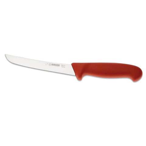 Giesser Boning Knife 15cm, Plastic Handle Red