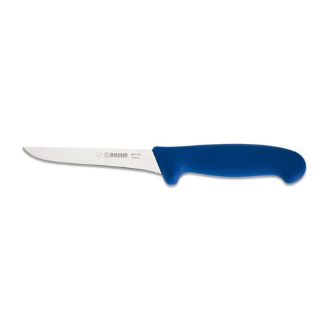 Giesser Boning Knife 13cm, Plastic Handle Blue